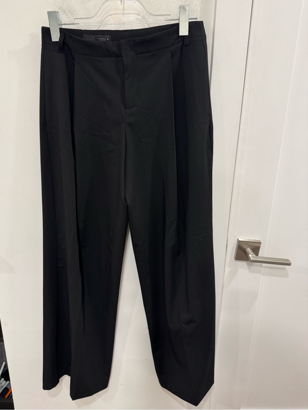 Zara Black Trousers - Straight Leg Tailored